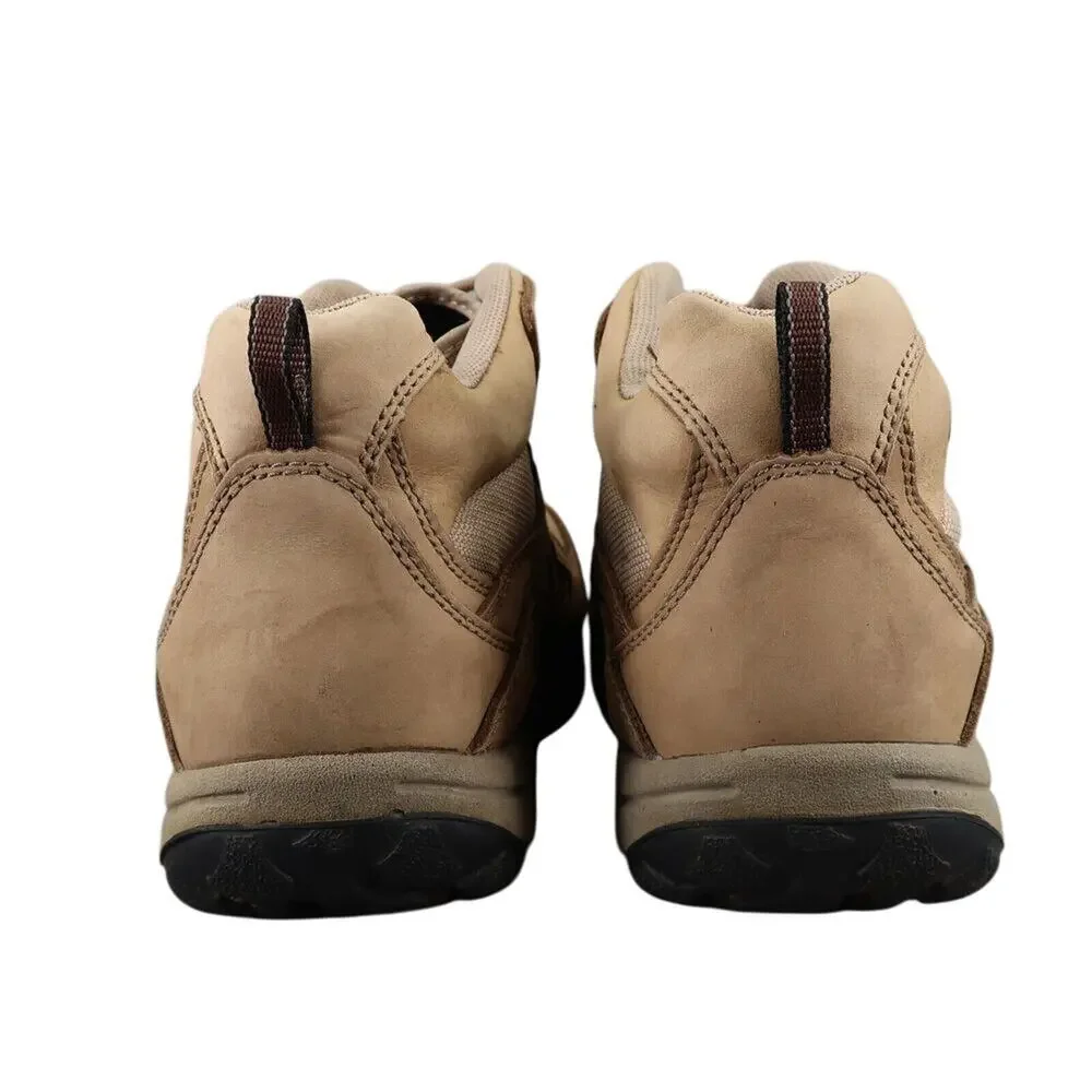 Cabelas Shoes Mens 13 Hiking Boots Outdoor Leather Mid Lace Up Active Trek Brown